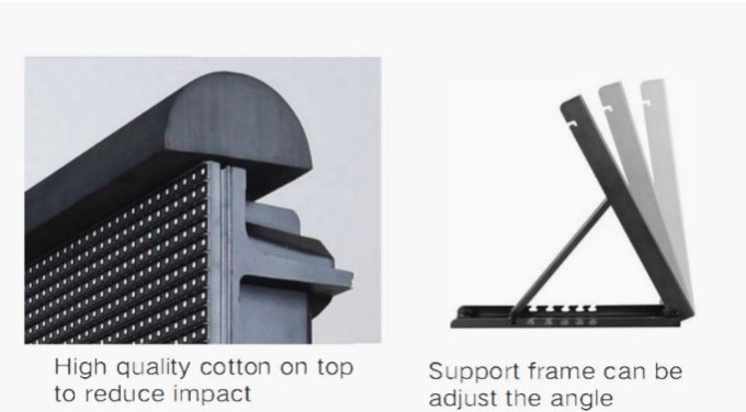 The Outdoor led Stadium display series can be mounted with a multi-angle tilt stand for optimal viewing.