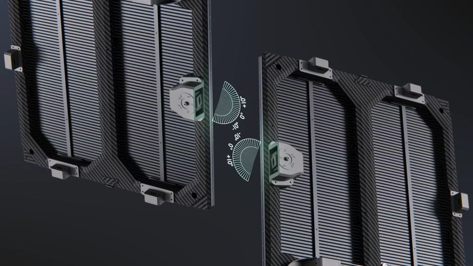 CF series box structure adopts advanced carbon fiber material, single panel is lighter in weight and higher in strength, which can splice a larger area of large led display under the same condition.