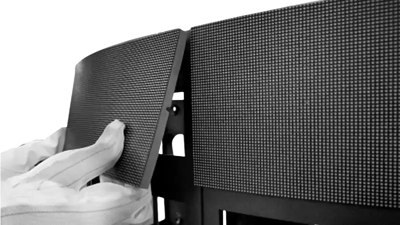 This led flexible module can be mounted either on the front or on the back.