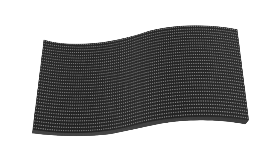 A led flexible module that can be bent forward or backward.