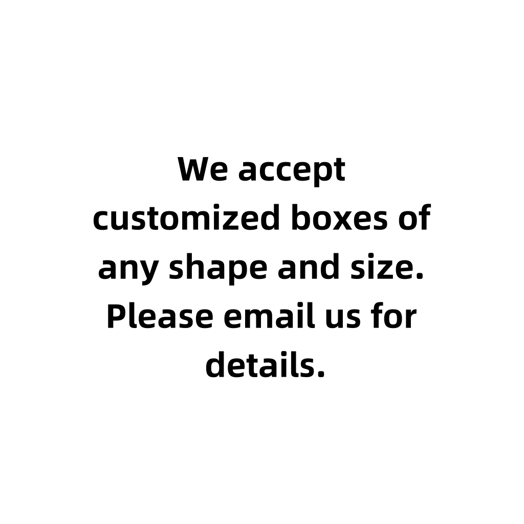 we accept customized cabinets of any shape and size. Please email us for details.