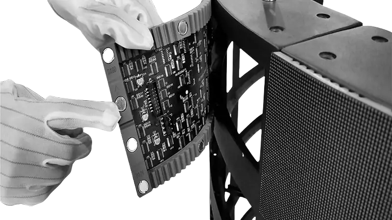 The led flexible module is equipped with multiple powerful magnets, which makes the led flexible module can be easily mounted on various material surfaces.