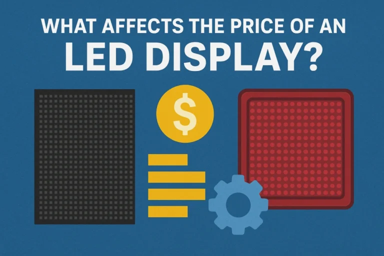 what affects the price of led display